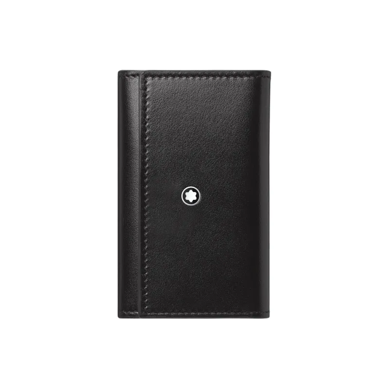 MONTBLANC Meisterstuck Grain Cow Leather Key Pouch Men's Black-0