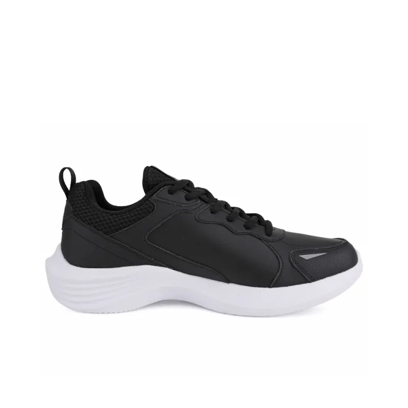 QIAODAN Wear resistant And Lightweight Low Top Running Shoes Men's Black White-1