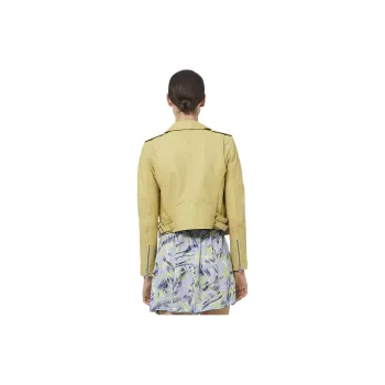 IRO NIGHT Leather Jacket Women's Yellow
