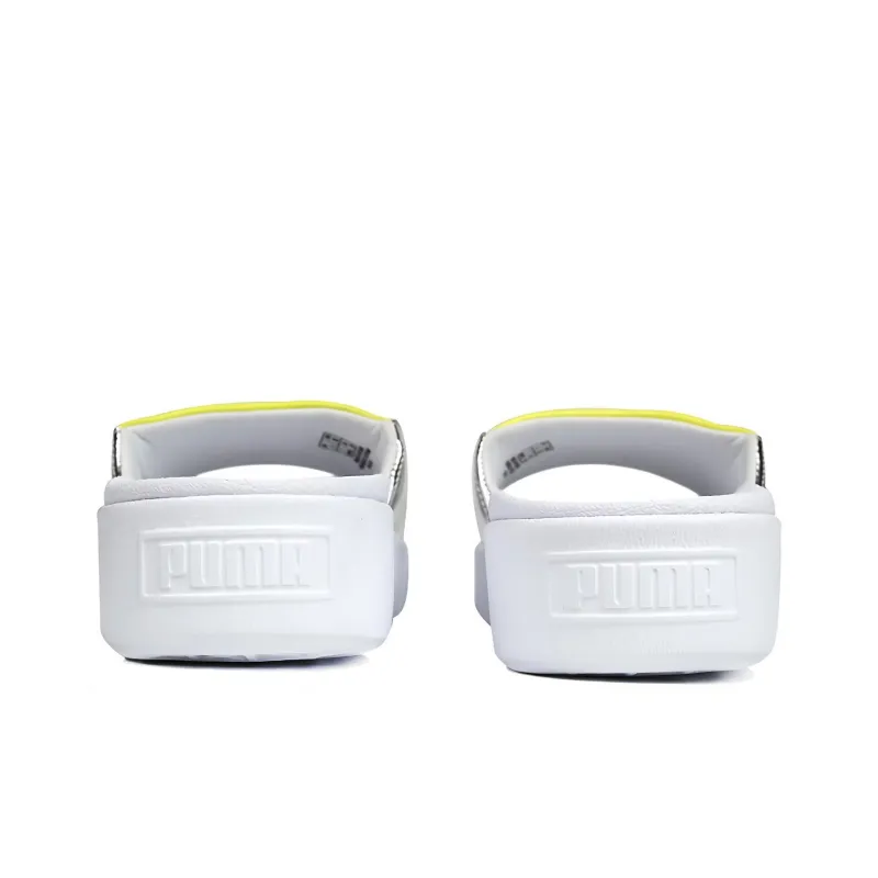 PUMA Platform Slide Tz 'White Silver' Women's-3