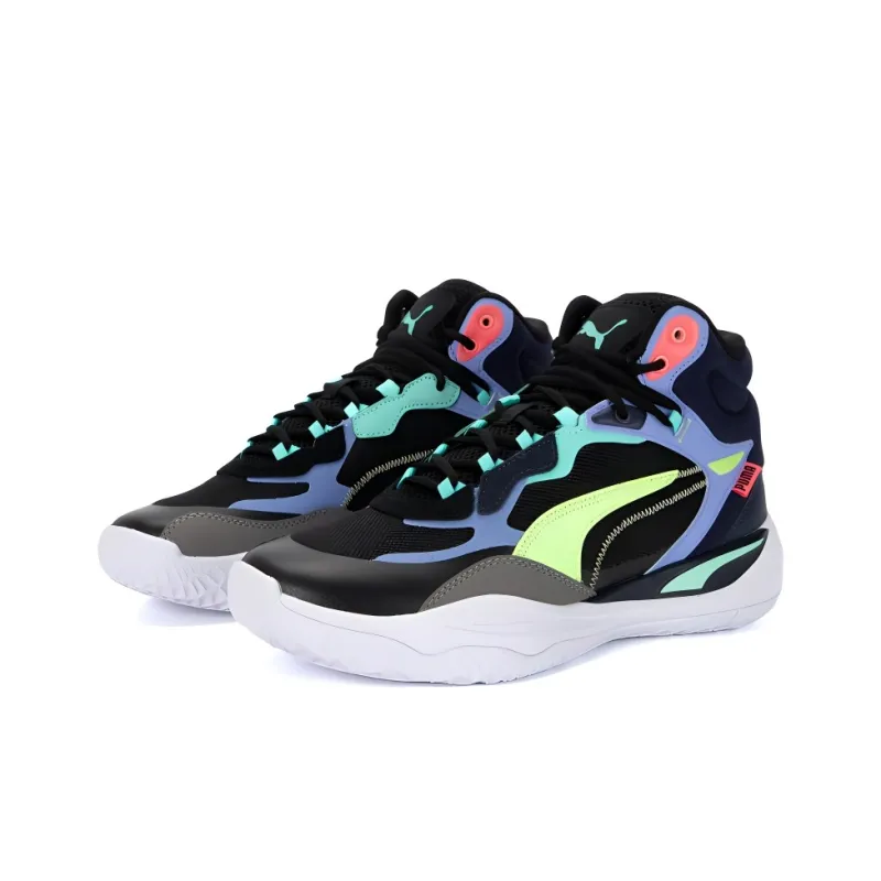 PUMA Playmaker Pro Mid 'Black Multicolor'-2