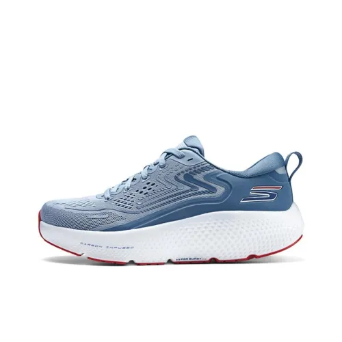 Skechers Running Shoes Men Low-Top Light Blue