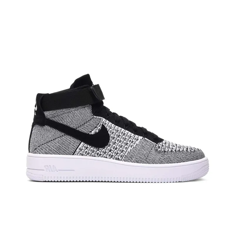 Nike Af1 Ultra Flyknit Mid Black/Black White-1