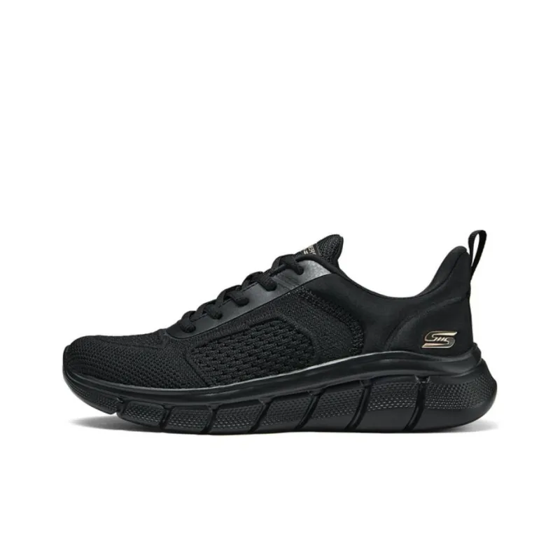 Skechers Breathable And Lightweight Low Top Running Shoes Women's Black-0