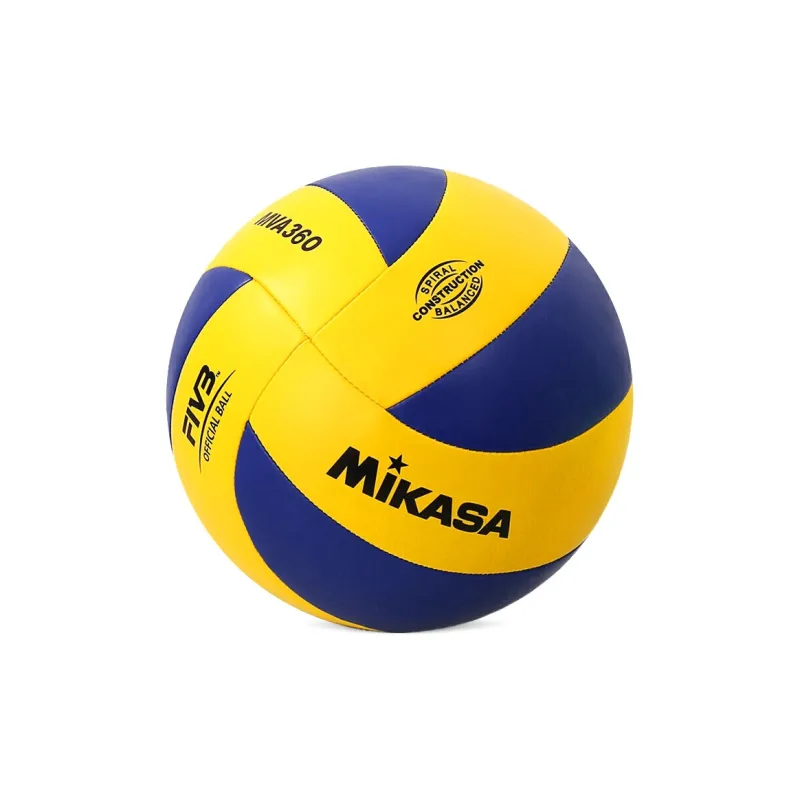 MIKASA PU Size 5 Volleyball Unisex Blue Yellow-1