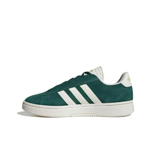 Adidas Neo GRAND COURT Alpha Cushioning Wear Resistant Low Top Skateboard Shoes Men's Green