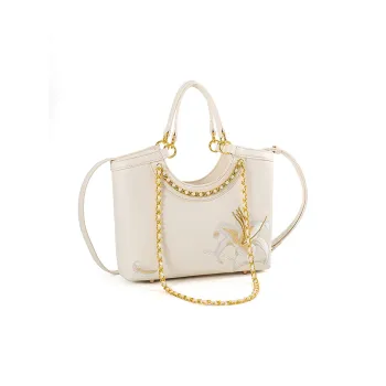 Vigno Synthetic Leather Shoulder Bag Crossbody Bag Handbags Regular Women's Ecru