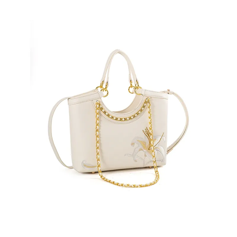 Vigno Synthetic Leather Shoulder Bag Crossbody Bag Handbags Regular Women's Ecru-0
