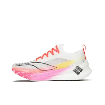 LiNing Feidian 3 Elite Low Top Running Shoes Unisex White Pink