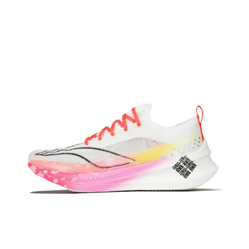 LiNing Feidian 3 Elite Low Top Running Shoes Unisex White Pink-0