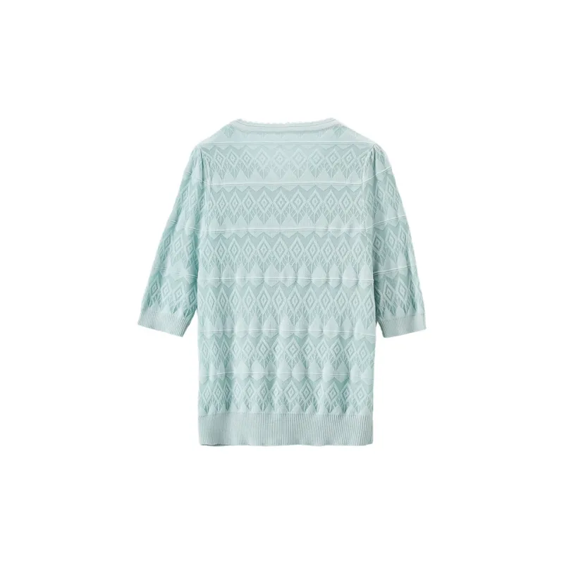 XIANGYING Knitwear Women's Green-1