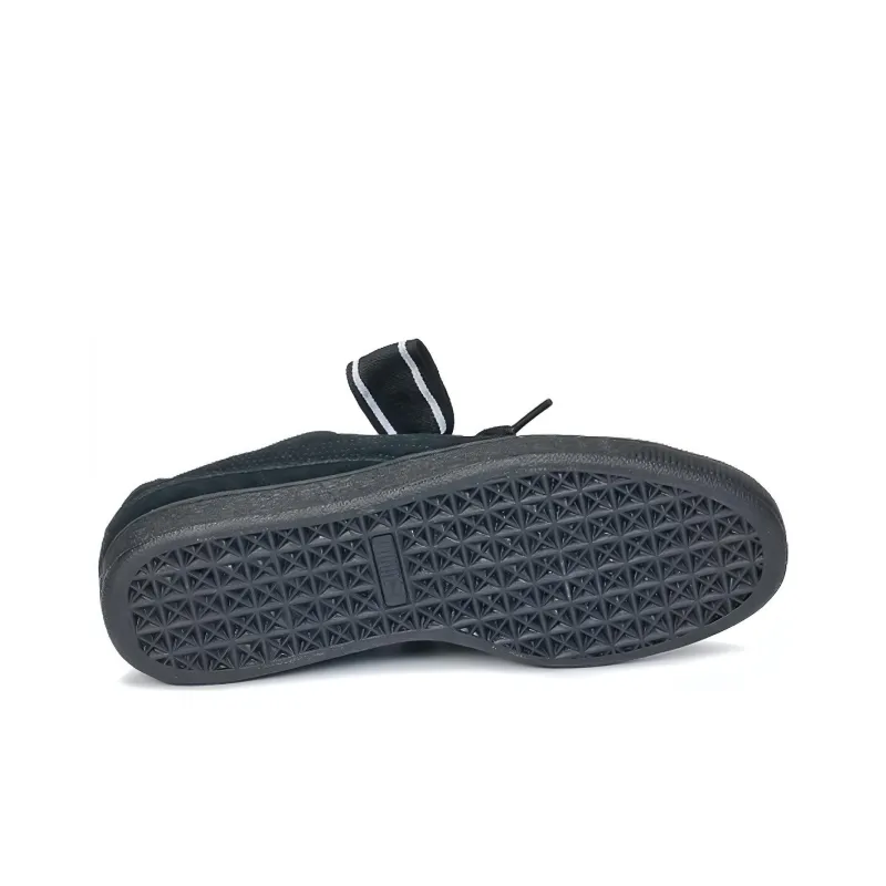 PUMA Suede Heart Satin New Authentic Black Women's-4