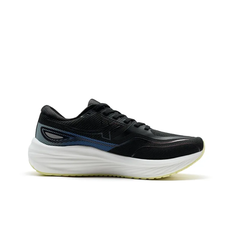 XTEP Running Shoes Men Low Top Black/Light Cyan Blue-1