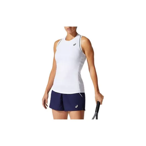 Asics Court Piping Tank Tops Women's White