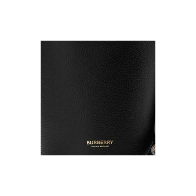 Burberry Grain Calfskin Bucket Bag, Handbag, Shoulder Bag, Crossbody Bag Small Size Women's Black-3