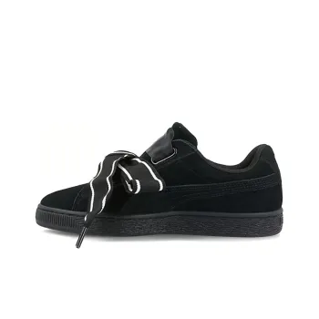 PUMA Suede Heart Satin New Authentic Black Women's