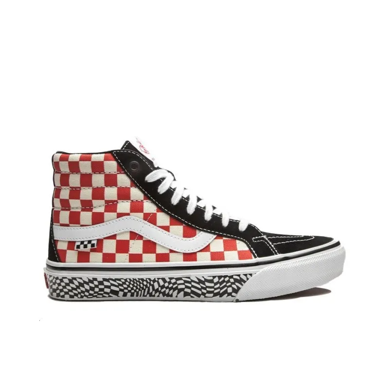 Sk8 Skate Vans Hi Reissue 'Grosso 84 Red Checkerboard'-1