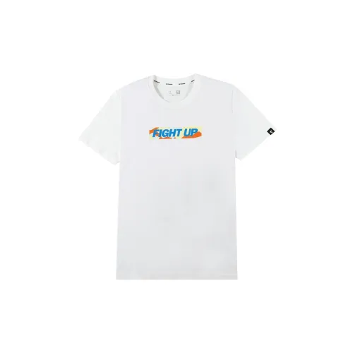 QIAODAN T-Shirts Men Jordan White/Sky Blue