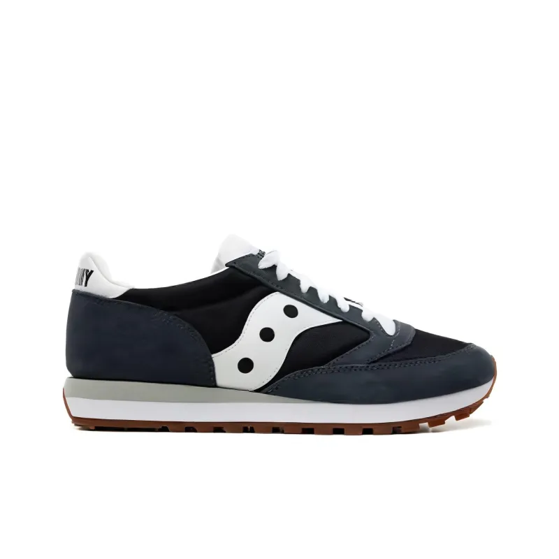 Saucony Jazz 81 Wear-Resistant Low-Top Running Shoes Unisex Black Gray-1