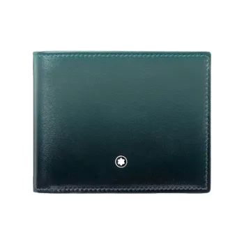 MONTBLANC Leather Wallet Men's British Green