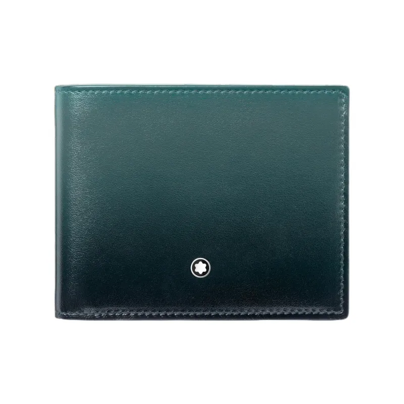 MONTBLANC Leather Wallet Men's British Green-0