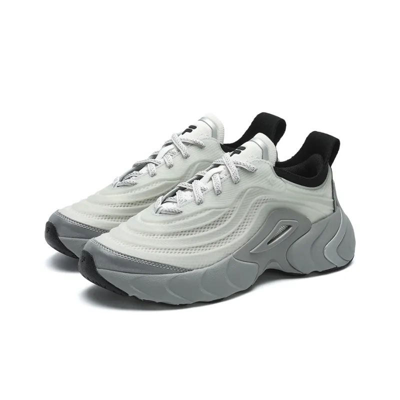 FILA FUSION Ray 4 Anti Slip Wear Resistant Low Top Casual Shoes Women's Light Gray-2