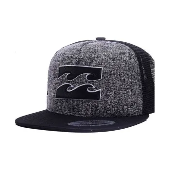 AAJF Cotton Flat Top Baseball Cap For Adults-Hip-Hop Street Dance Hat With Waves Mountains Moon Clock Unisex