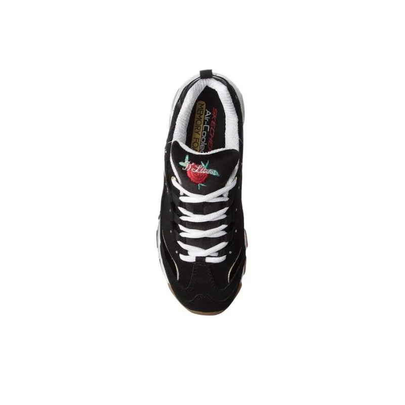 Skechers D'Lites Low Top Daddy Shoes Black Women's-2