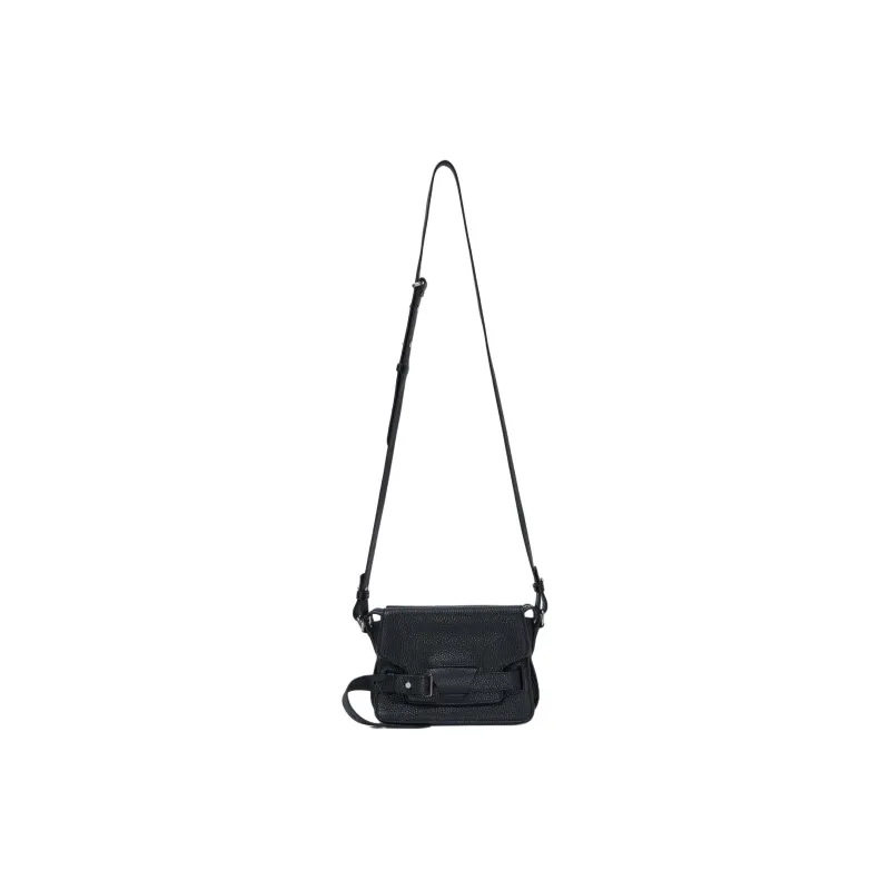 PROENZA SCHOULER Calfskin Saddle Bag Crossbody Shoulder Bag Small Size Women's Black-4