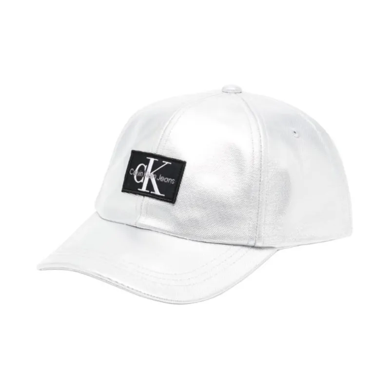 Calvin Klein Logo patch Metallic Baseball Cap-0