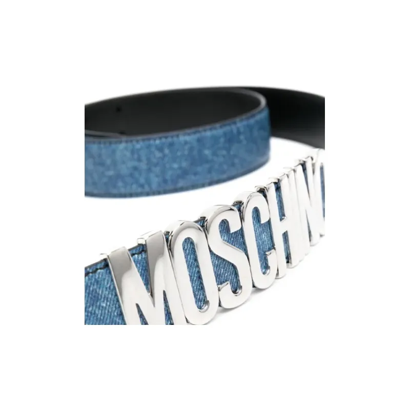 MOSCHINO Logo-lettering Leather Belt-2