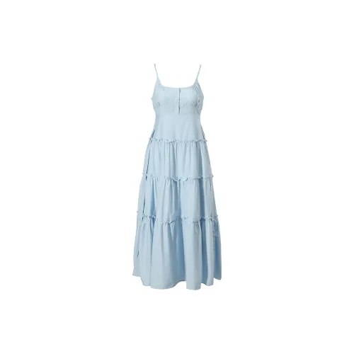 Udon House Slip Dresses Women's Blue