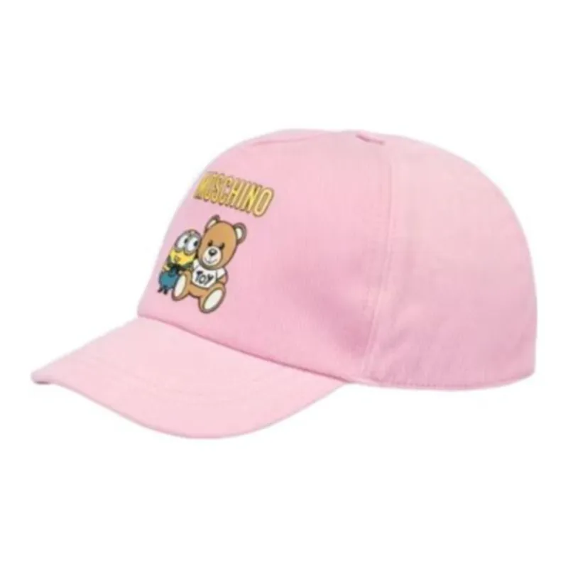 MOSCHINO Cotton Baseball Caps Kids' Pink-0