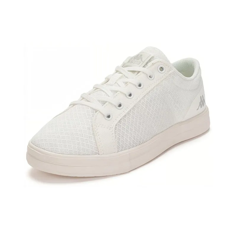 Kappa Slip Resistant And Breathable Low Top Skateboard Shoes Unisex White-1