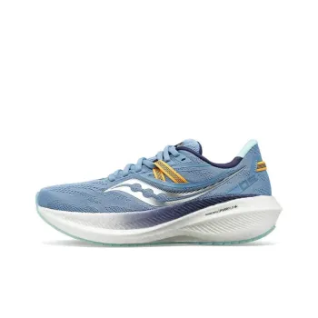 Saucony Triumph 20 Cushioning Support Low-Top Long Distance Running Running Shoes Women's Blue