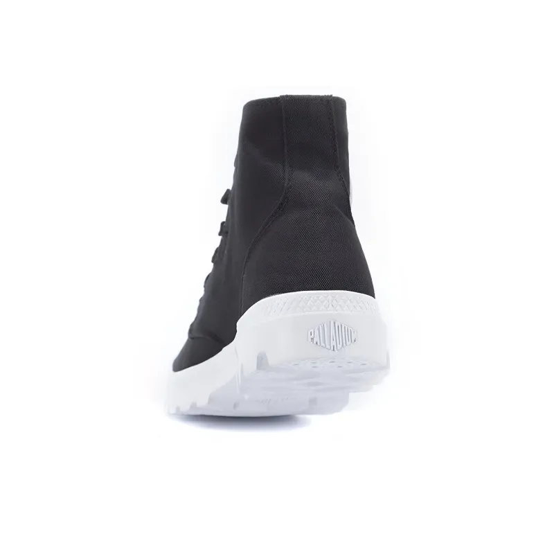 Palladium Blanc Hi Abrasion Resistant Breathable High Top Canvas Shoes Unisex Black White-3
