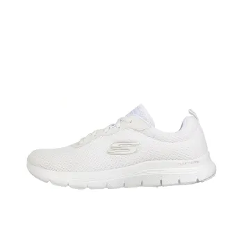Skechers Flex Appeal 4.0 Cushioning Anti Slip Wear Resistant Breathability Low Top Casual Shoes Women's White