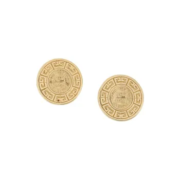 Givenchy Pre-Owned 1980s Logo-embossed Clip-on Earrings