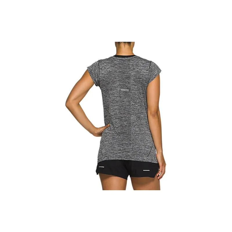 Asics Race Seamless Short Sleeve Top T Shirt Women's Gray-1