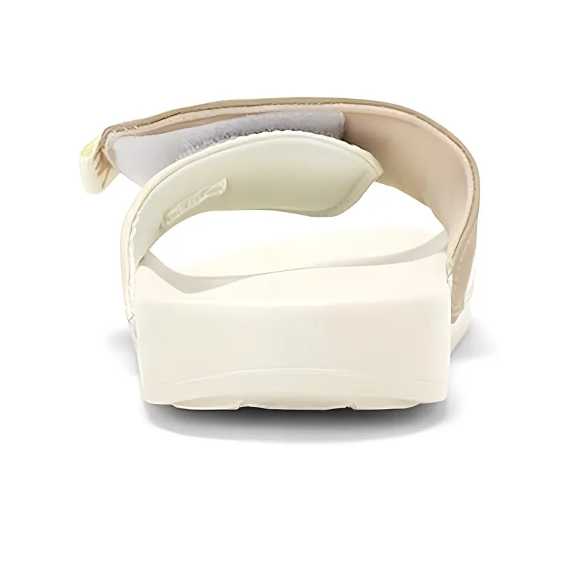 Kappa Slide Slippers Unisex Winter White/Oxford Brown-3