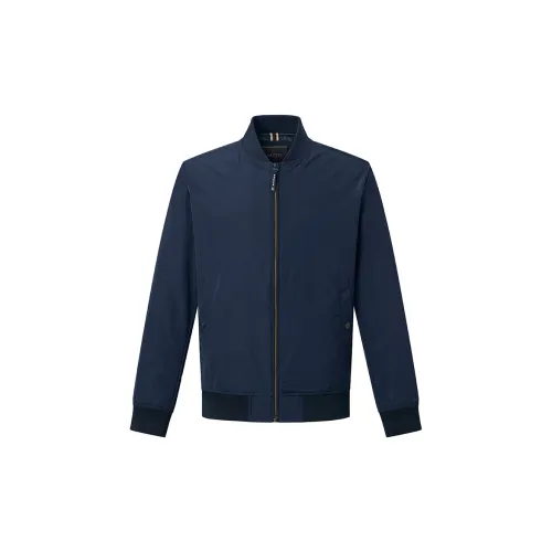 HAZZYS Jackets Men Light Navy Blue