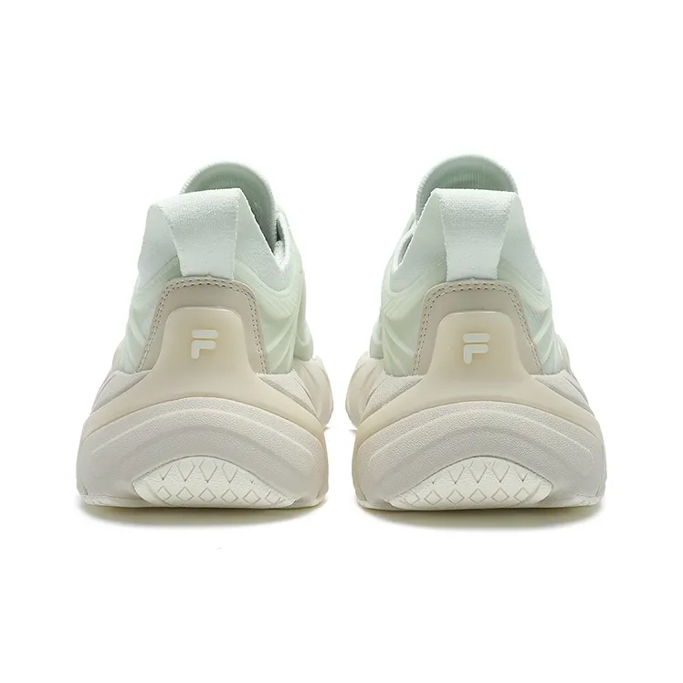 FILA FUSION Ray 4 Anti-Slip Wear-Resistant Low-Top Casual Shoes Women's White Green-4