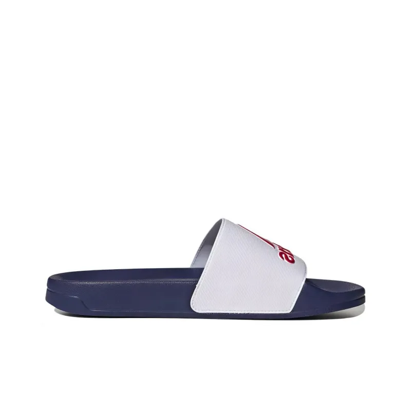 Adidas Adilette Shower Slides Cloud White Better Scarlet Victory Blue-1