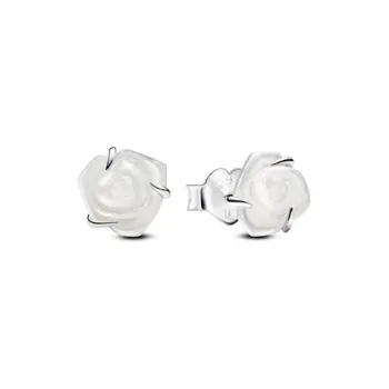 Pandora 925 Silver Pearls Stud Earrings Women's Silver