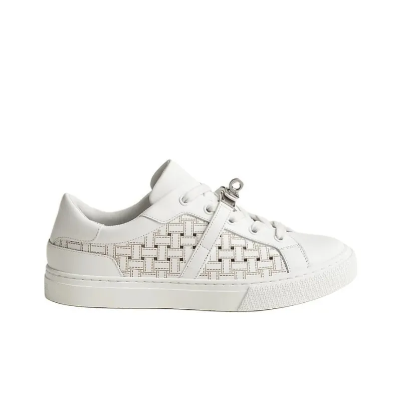 HERMES Day Low Top Skateboard Shoes Women's White-1