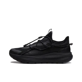 LiNing Cloud Ease Slip On Cushioning, Slip Resistant, And Abrasion Resistant Low Top Casual Shoes Women's Black