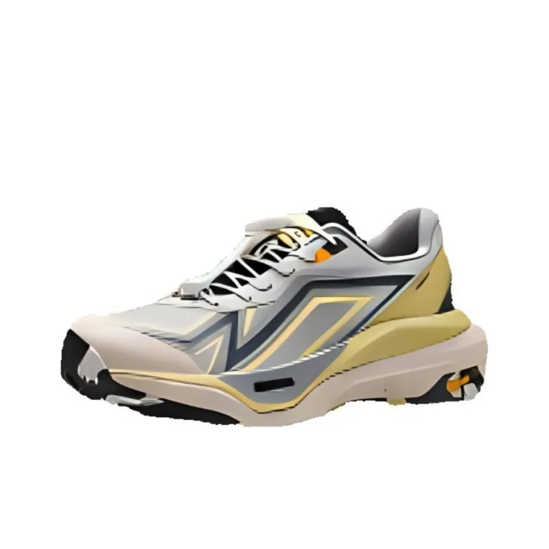 Anta Mountain Trail Cushioned Slip Resistant Low Top Casual Shoes Men's Black Gray-0