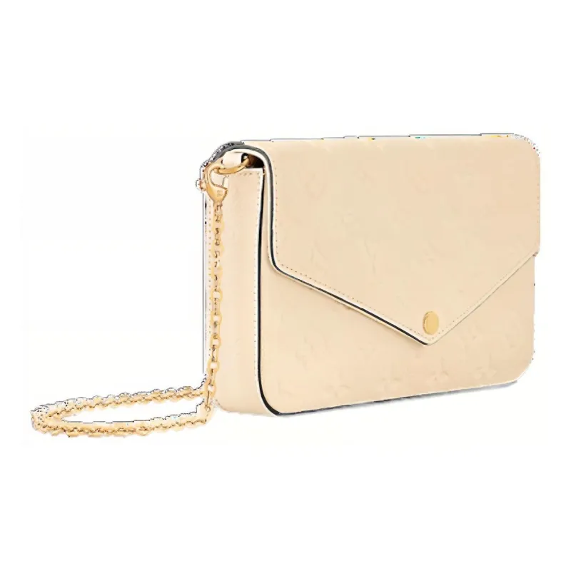 LOUIS VUITTON Felicie Pochette Cream-1