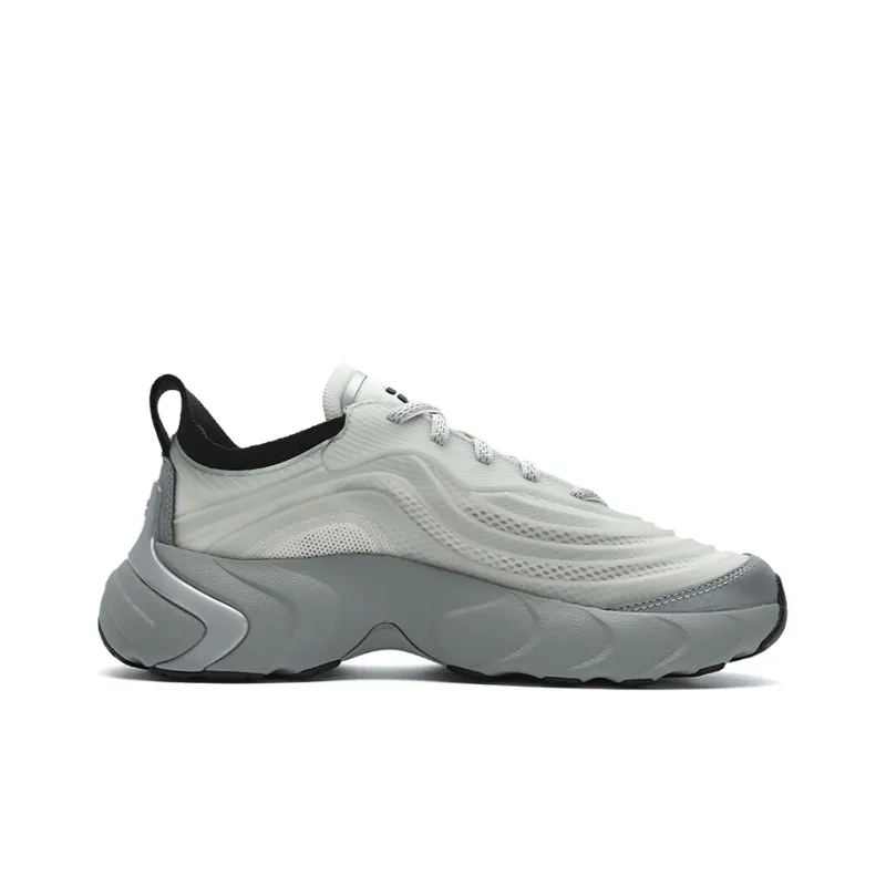 FILA FUSION Ray 4 Anti Slip Wear Resistant Low Top Casual Shoes Women's Light Gray-1