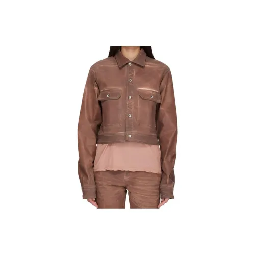 Rick Owens DRKSHDW Denim Jackets Women's Brown